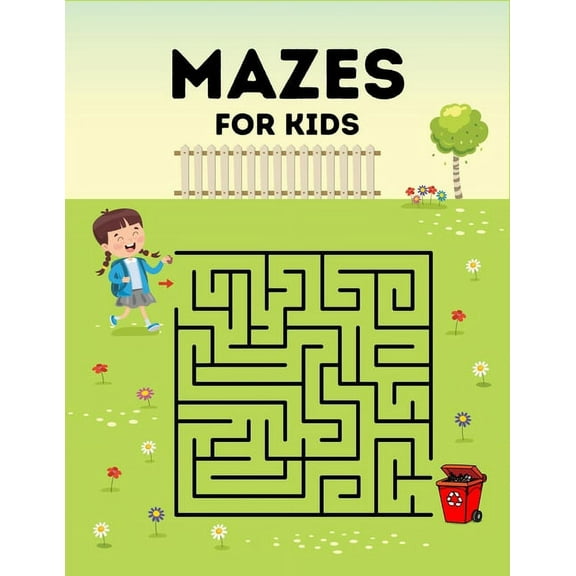 180 Mazes for all age kids to increase brain strength! (Paperback)