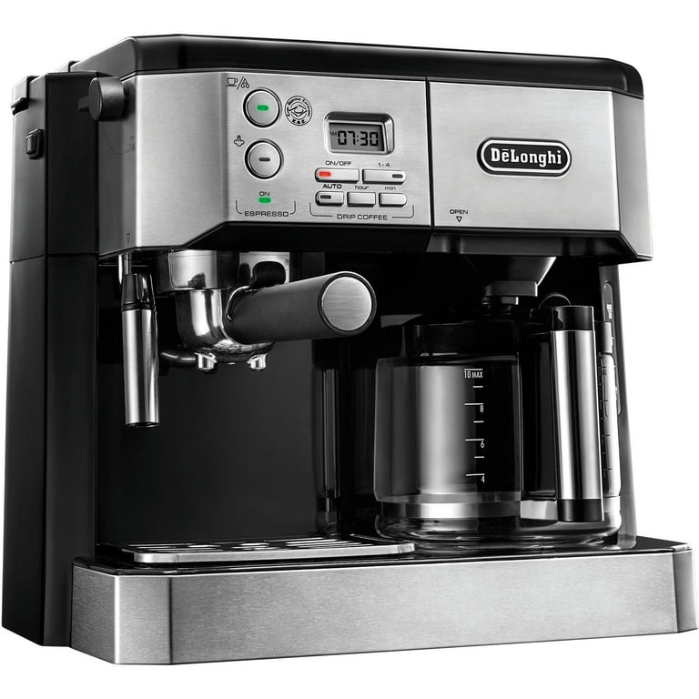 De'Longhi Combi Coffee Machine, Espresso & Cappuccino Combo, Black