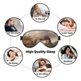 thumbnail image 7 of Xecao Three Horses Oil Painting for Soft Fluffy Sleeping Blindfold, Nap eye cover tailored for the utmost comfort for girls, women, kids, and adults., 7 of 7