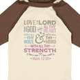 thumbnail image 4 of Inktastic Love The Lord Heart Mind Strength Girls Long Sleeve Baby Bodysuit, 4 of 5