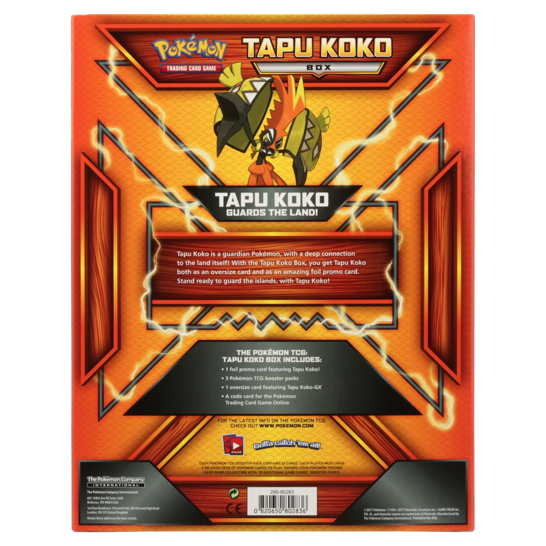 Pokemon Tapu Koko Box - INTERNATIONAL Version - Pokemon Sealed Products »  Pokemon Tins & Box Sets - Collector's Cache LLC