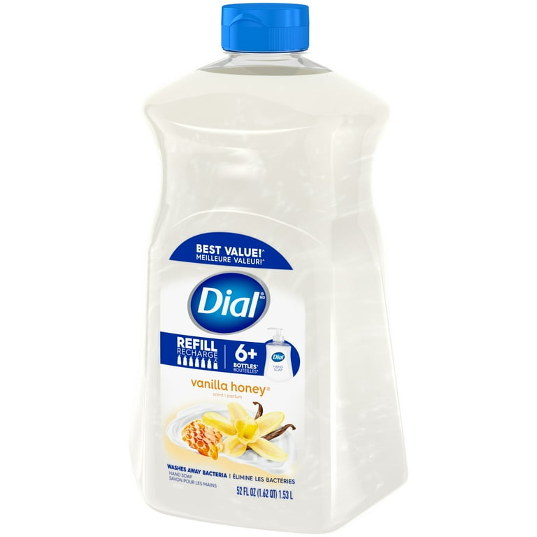 Dial Liquid Hand Soap Refill Vanilla Honey 52 Ounce Walmart