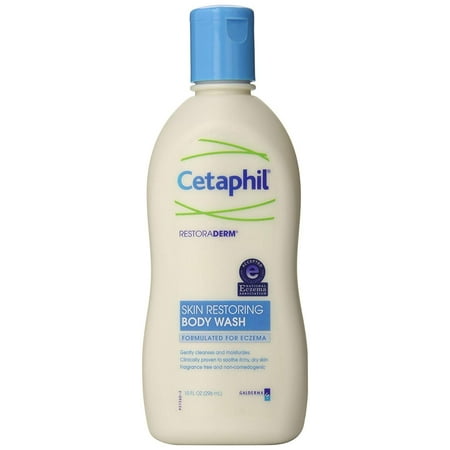 Cetaphil Restoraderm Eczema Soothing Body Wash Fragrance-Free, 10 oz, 6 Pack