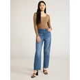 thumbnail image 2 of Scoop Women's Mid Rise Barrel Leg Jeans, Sizes 0-20, 2 of 5