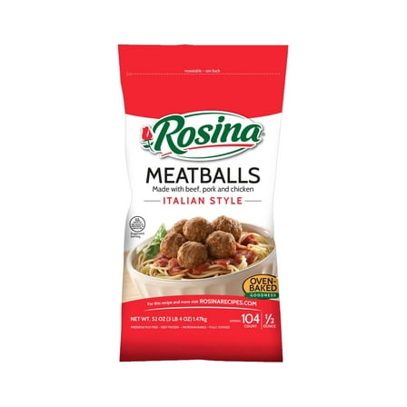 Rosina Italian Style Meatball, 52 Ounce -- 8 per case.