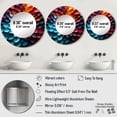 thumbnail image 4 of Designart "Canvas Of Azure And Sunshine Souls" Dream Catcher Blue Large Round Mirror - Round Bedroom Mirror Wall Decor - Global Round Printed Mirror - 29" x 29", 4 of 6