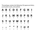 thumbnail image 2 of Creative Teaching Press Café 7 Inch Designer Letters, 114 Pieces Per Pack, 3 Packs, 2 of 2