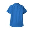 thumbnail image 4 of Port Authority LW809 Ladies Short Sleeve SuperPro React Twill Shirt, Strong Blue, 3XL, 4 of 4