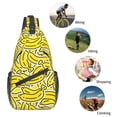 thumbnail image 5 of Lsque Banana A Pattern Cross Chest Bag Diagonally – Premium Durable Front Chest Sling with Adjustable Padded Strap, High-Capacity Storage, 5 of 8