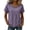 Purple(Ladies Tops), variant on GUACER Womens Eyelet Lace Crew Neck Tops Short Sleeve Hollow Out Boho Blouses Summer Relaxed Fit Shirts