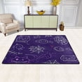 thumbnail image 3 of Non-Slip Area Rug 72"x48" Indoor Washable Floor Mats Carpet Printed for Living Room, Bedroom, Home Decor Light Outline Halloween, 3 of 7