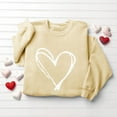 thumbnail image 4 of YueHuiYing Valentine's Day Crewneck Pullover Shirts Women Long Sleeve Love Heart Sweatshirts Graphic Lover Gift, 4 of 6