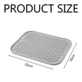 thumbnail image 5 of Alfombrilla para secar platos de fácil limpieza, uso multifuncional en la cocina o el baño, superficie antideslizante de silicona flexible, diseño resistente al calor y de secado rápido, crestas, 5 of 5
