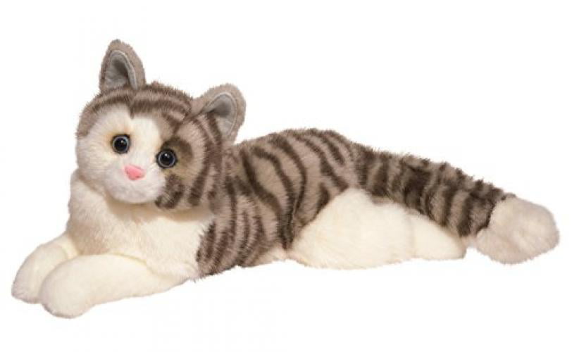 DEMDACO Nat & Jules Lounging Large Siamese Cat Kids Plush Stuffed Animal Toy 