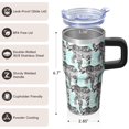 thumbnail image 3 of 20oz elephant Tumbler with Handle Essential elephant Lover Cup Ideal Father's Day Thanksgiving Gift for Women Men elephant Fans, 3 of 6