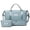 Fog Blue, variant on Women's Large Capacity Travel Duffle Bag, Carry On Overnight Weekender Bag with Shoe Compartment & Wet Pocket, Includes Toiletry Pouch, Yoga Gym Tote, Hospital Bags for Labor and Delivery,Black