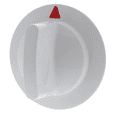 thumbnail image 2 of WE1X1263, White Dryer Timer Knob replaces GE, Hotpoint, 2 of 4