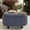 Blue, variant on AFO Round Storage Ottoman with Storage & Reversible Tray, Multi-Functional Footrest, Sturdy & Stylish Small Coffee Table , Beige