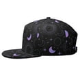 thumbnail image 3 of Astrology Sun Moon Snapback Hat - Gothic Flat Brim Adjustable Cap with Mystical Star Print for Streetwear, 3 of 5