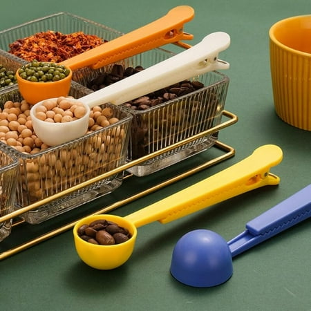 

CLEARANCE! Two-In-One Coffee Spoon Sealing Clip Kitchen Milk Powder Sealing Coffee Tea Measuring Scoop Kitchen Storage
