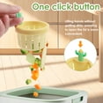 thumbnail image 4 of NUAHRHY 5Pcs Cactus Kitchen Sink Drain Strainer Plastic Press Automatic Dumping Basket Sink Draining Basket Sturdy Food Catcher Drain Filter Strainer for Most Universal Sink, 4 of 5