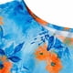 thumbnail image 5 of Mujeres Cuello Redondo Vestido Impreso Casual de Manga Corta Ligero Tejido Fluido para el Uso Diario de Primavera Verano, 5 of 7