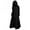 Black, variant on Gothic Overcoats for Women Blouse Tops Large Size Retro Hooded Coats