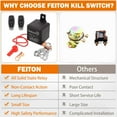 thumbnail image 6 of Remote Battery Disconnect Switch 12V Battery Kill Switch for Car, 200A Upgraded Remote Control Battery Negative Cut Off Switch Anti-Theft Prevent Battery Drain Isolator for Truck, RV 360A Starting, 6 of 7