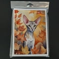 thumbnail image 3 of Carolines Treasures DAC7158GCA7P 5 x 7 in. Oriental Shorthair Cat in Fall Leaves Greeting Cards - Pack of 8, 3 of 3