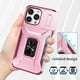 thumbnail image 3 of Funda para GANGXUN iPhone 13 Pro Max - Soporte metálico, Función magnética, Rosa, 3 of 5