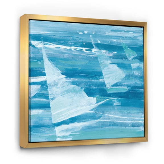 Designart ' From the Shore I ' Nautical & Beach Framed Canvas
