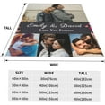 thumbnail image 5 of Custom I Love You 8 Photos Collage Blanket for Girlfriend Boyfriend Gifts Personalized Picture Blankets for Mothers Fathers Day Christmas Couples Gifts Customized Memorial Throw Blanket, 5 of 6