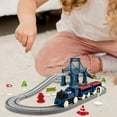 thumbnail image 6 of MERIGLARE 40 Pieces Train Set, Railway Learning Educational Toys, Electric Track Accessories Car Set for 3 4 5 6 7 8+ Year Old Toddlers Blue, 6 of 8