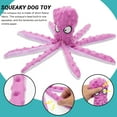 thumbnail image 6 of Octopus Dog Chew Toy Rope & Dog Squeaky Toy - Interactive Dog Toys Set Include No Stuffing Plush Squeaky Dog Toy and Tug of War Dog Rope Toy - Funny Dog Toys for Small Medium Dog, 6 of 7