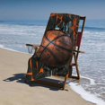 thumbnail image 4 of PHYHOO Beach Towel, Art Basketball Large Oversized Beach Towel Soft Bath Towel, Towel for Swimming 30x60in, 4 of 8
