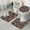 Pioneer Flower Floral-3, variant on Pioneer Flower Floral Print Pattern Bathroom Rugs Sets 3 Piece,Toilet Cover Set,Absorbent Non Slip Bathroom Mats Sets with U-Shaped Contour Rug Toilet Rug Set