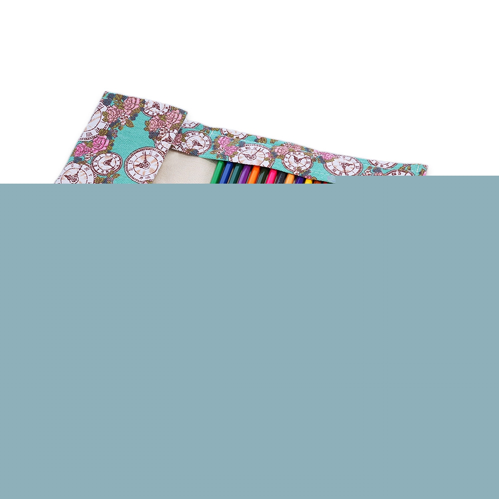 thumbnail image 4 of Lona impresa Floral Papelería Lápiz Envoltura Bolsa Rollo Organizador - 36 ranuras Zhivalor CKCGGWS2X, 4 of 8