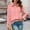 Pink, variant on Fnooota Womens Button Down Shirts, Sequin Party Lapel Collar Casual Long Sleeve Shirts Khaki Size S-2XL