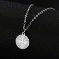thumbnail image 4 of Stainless Steel Jerusalem Cross Religious Prayer Statement Pendant Necklace, 4 of 6