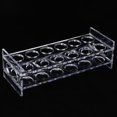 thumbnail image 5 of Desktop 2 Rows, Desktop Acrylic Wine Cup Rack, 2 Rows 12 Holes Small Mini Shot Glasses Holder Transparent Glass Rack Shelf Display for Kitchen KTV Room[12 Holes], 5 of 9