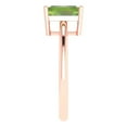 thumbnail image 3 of Solitaire Engagement Ring for Women - 1.75ct Natural Peridot in 14K Rose Gold Promise Ring, 3 of 6