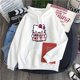 thumbnail image 1 of Sanrio Hello Kitty sudaderas con capucha de felpa lindos dibujos animados sudaderas con capucha de manga larga suéter suelto Tops Kawaii Anime sudaderas con capucha para mujeres, 1 of 5