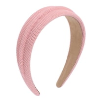 Unique Bargains 1 Pc Elegant Pure Color Headbands for Women Pink