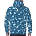thumbnail image 7 of Cauagu Octopus And Whale for Men's Pullover Hooded Sweatshirt Athletic Casual Hoodie Aautumn Hoodie Sweatshirt for Men Pullover Casual Hooded Sweatshirt-Large, 7 of 7