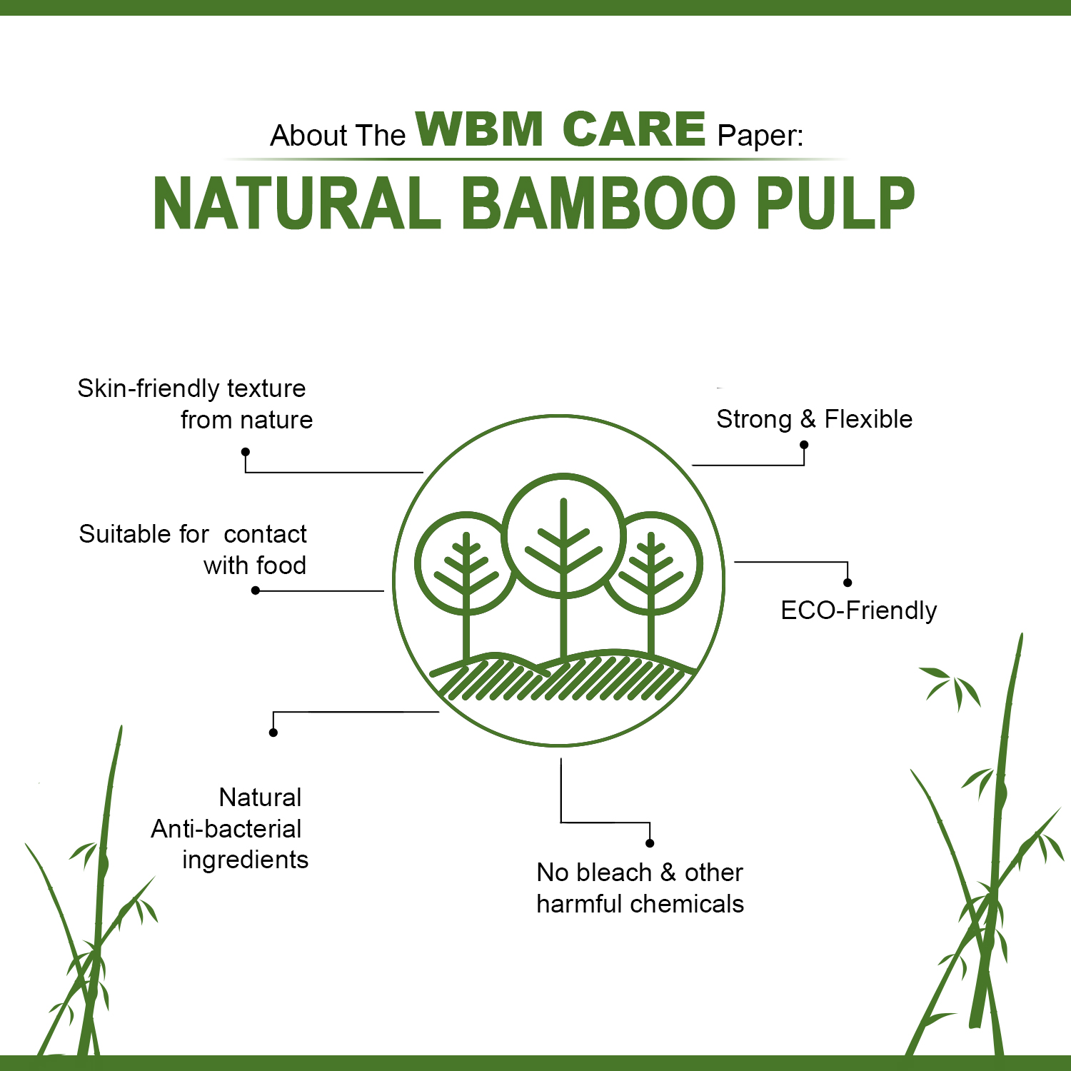 WBM Care Natural Bamboo Toilet Paper, 3-Ply, 10 Rolls photo 5