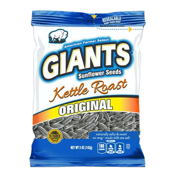 Giants Kettle Roasted Original Sweet & Salty Sunflower Seeds, 5 Oz