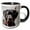 Black/White, variant on 3drose, Black Lab Pet Dog Labrador Retriever Photo, 11oz Two-tone Black Mug