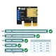thumbnail image 4 of Tarjeta vertical 009S-Plus PCI Express 1X a 16X Extender 6P a SATA Cable de alimentación PCI-E Riser Card Hugtrwg Para estrenar, 4 of 6