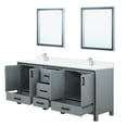 thumbnail image 3 of Dark Grey Double Bath Vanity 80 In. X 22 D With Marble Top, Faucet, 30 Mirrors - Scratch And Stain For Bathroom Durability Faucet ,, 3 of 6