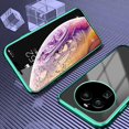 thumbnail image 2 of Compatible with Oppo Find X6 Pro Case with Built-in Privacy Glass Screen Protector, Ultra Slim Oppo Find X6 Pro Phone Case Clear for Women Men Shockproof Protective Cover (Green), 2 of 14